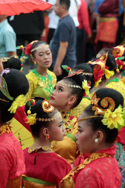 stock image Jakarta, Indonesia. A traditional dance called 