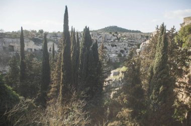 İsrail 'deki antik Kudüs' ün kalıntıları.