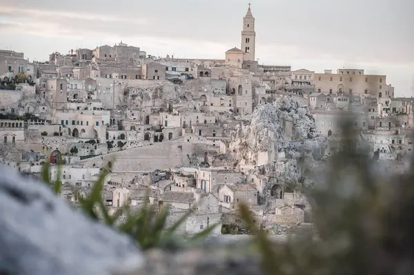 İtalya 'nın güneyindeki Basilicata' da materyal üzerine panoramik görüş