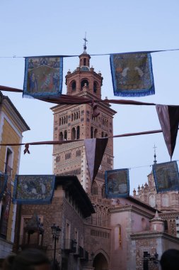 Teruel, Aragn, Espaa, 22 Şubat 2025 Boda Ortaçağ Isabel y Diego