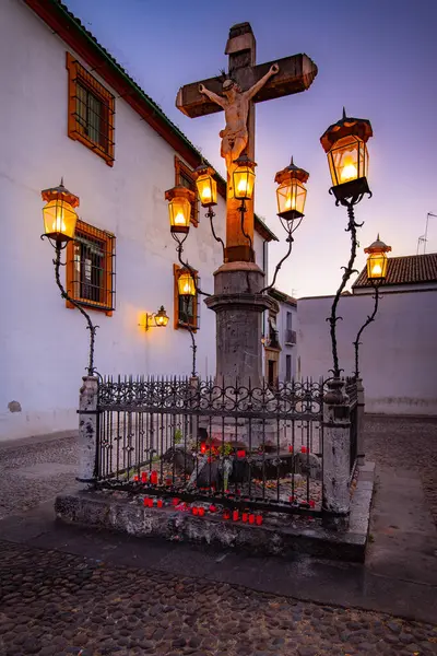 Cordoba, İspanya 'daki Fenerlerin İsa' sı. Yüksek kalite fotoğraf