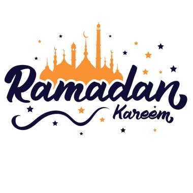 Ramazan Kareem Ramazan Mübarek Canlı Cami Vektörü Resimleri