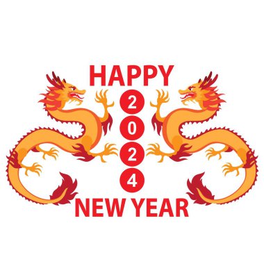 Dragon Zodiac Feng Shui vektörünün gösterimi 