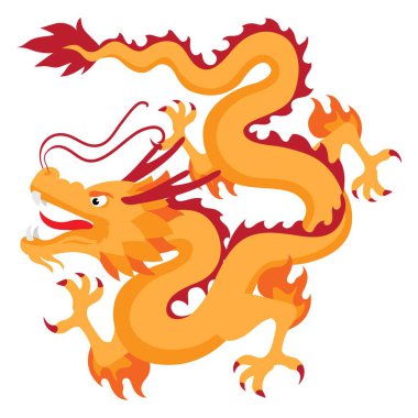Dragon Zodiac Feng Shui vektörünün gösterimi 