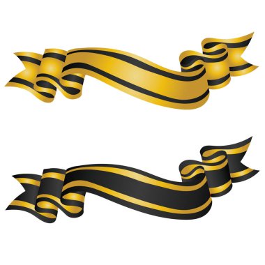 Yıldızlı ve çizgili bayrakların çizimi. Bayraklar kırmızı, beyaz ve mavi, siyah ve altındır.
