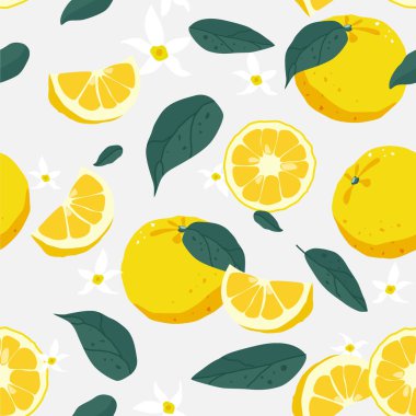 Yuzu meyvesinin kusursuz bir örneği. vektör illüstrasyonu.