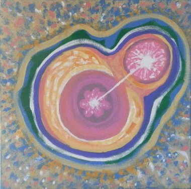 Abstract portrayal of a fetus in the mothers womb gathering intelligence from the mothers central nervous system in a sheltered, protected setting. clipart