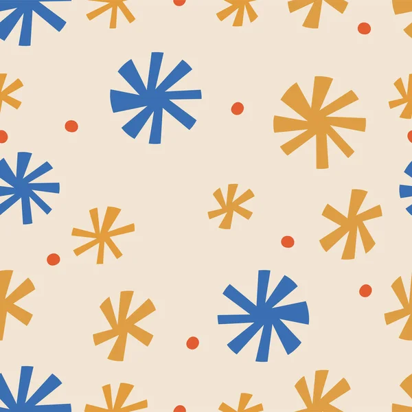 ベクトルフラワーシームレスパターン Y2K花の背景コレクションFor Print Sns — ストックベクタ