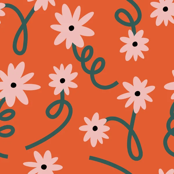 Vektor Illustrationsset Mit Floralen Postern Mit Verschiedenen Blumen Und Vasen — Stockvektor