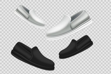 VECTOR 'da Siyah ve Beyaz Ayakkabı Modeli