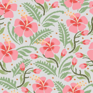 Vektör içindeki çiçek motifleri kumaş, dijital motifler, baskılar, ambalaj, vs. için uygundur