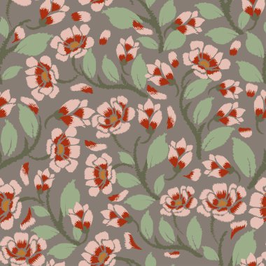 Kumaş, ambalaj, kapak vs. için uygun kusursuz çiçek motifleri