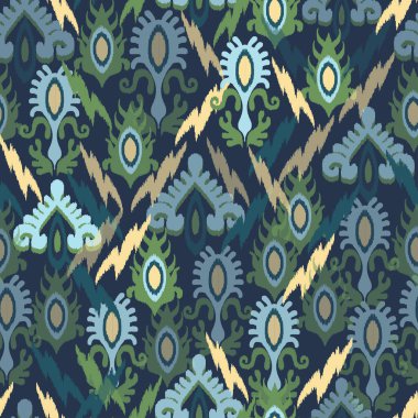 Vektör içindeki soyut motiflerin kusursuz deseni