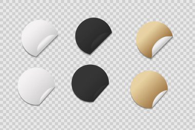 Vektörde boş yapıştırıcı seti