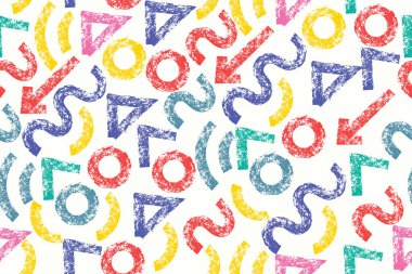 Pastel boya pürüzsüz desen, vektör çizimi