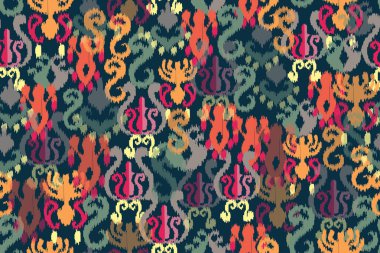 Soyut kumaş deseni, soyut kilise, renkli halı motifi