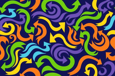 Oklarla kusursuz desen, geometrik tasarım