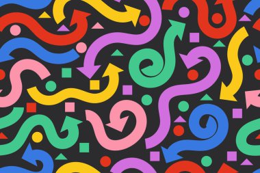 Oklarla kusursuz desen, geometrik tasarım