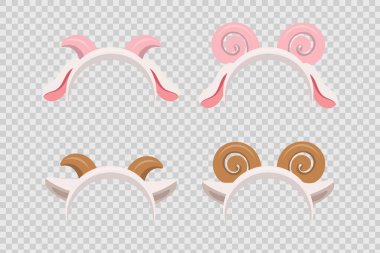 Keçi kafa bandı seti, vektör