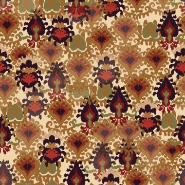 Geometrik Hint deseni, soyut örgü, halı, kumaş, batik