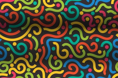 Soyut desen, pürüzsüz çizgiler, renkli karalamalar, arkaplan, duvar kağıdı, kumaş, baskı, ambalaj, fon