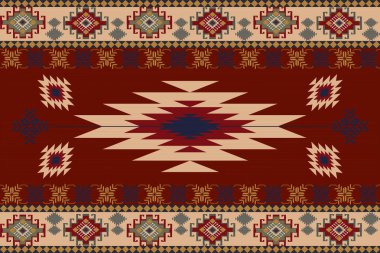 Doğulu etnik model. Kumaş, perde, arkaplan, halı, duvar kağıdı, giysi, ambalaj, Batik, giysi için tasarım..