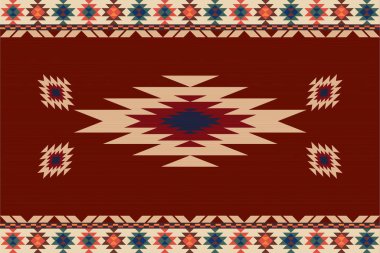 Doğulu etnik model. Kumaş, perde, arkaplan, halı, duvar kağıdı, giysi, ambalaj, Batik, giysi için tasarım..