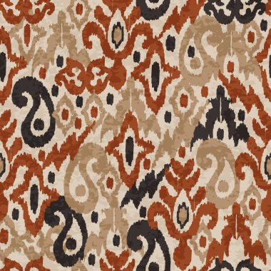 Soyut ikat motif deseni, soyut arkaplan, halı.