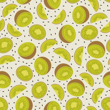 Kivi meyvesi vektörde pürüzsüz desen