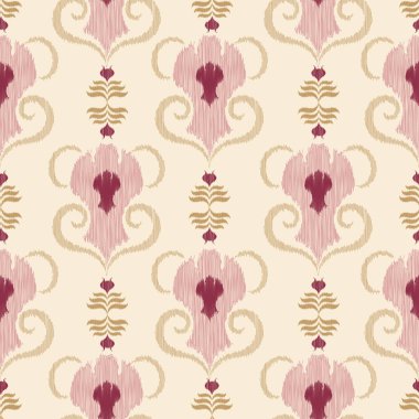 Soyut çiçek tasarımı ile kusursuz desen 