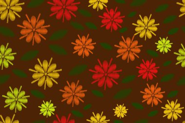 Çiçek dizaynlı kusursuz desen 