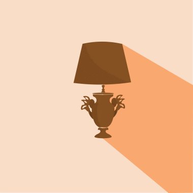 Modern lamba ikonu. düz resimleme arkaplanı 