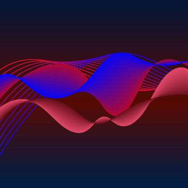 soyut dalgalı arkaplan tasarımı çizimi 