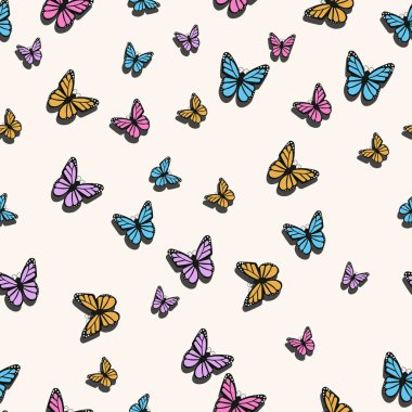 Kelebek çiziminin kusursuz deseni  