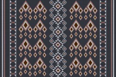 Geleneksel etnik geometrik kusursuz desen. tasarım çizimi. vektör