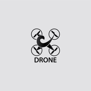 drone icon vector isolated on white background