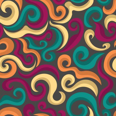 Renkli dalgalı çizgiler arka plan. vektör illüstrasyonu