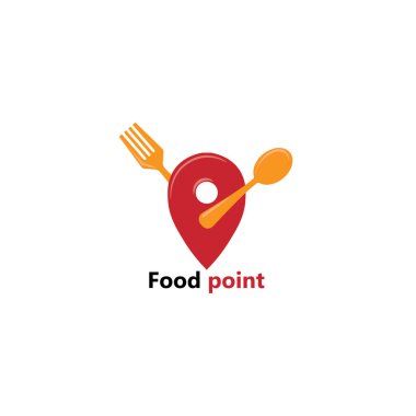 Restoran noktası logo tasarımı vektör tasarımı 