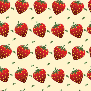 Çileklerin kusursuz arkaplan çizimi 