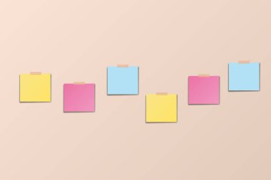 renkli kağıt not resimleme arkaplanı 