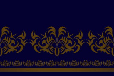 Çiçek süsü tasarımının vektör çizimi 