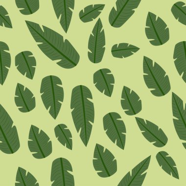 Yaprakları vektör çizim ile Seamless Modeli 