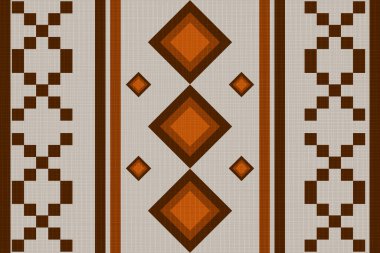 Etnik kabile unsurlarıyla kusursuz bir düzen. vektör illüstrasyonu.