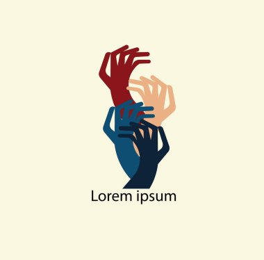 insan elleri için vektör logosu