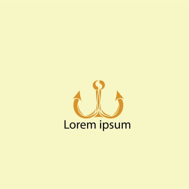 Çapa logosunun vektör çizimi 