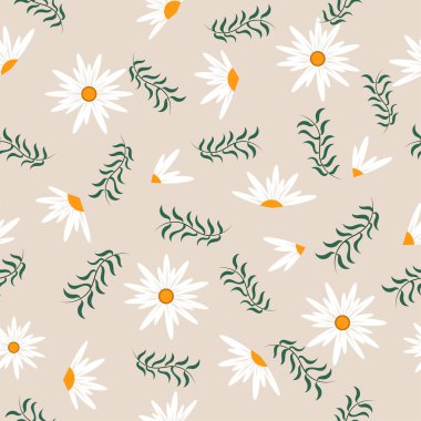 seamless pattern with flowers illustration 