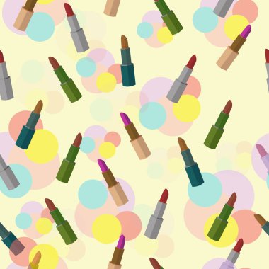 ruj güzelliği kusursuz desenli vektör çizimi