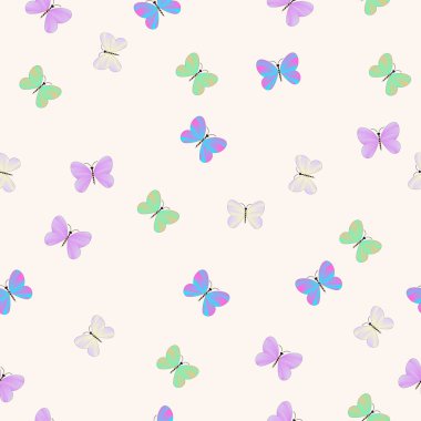 Kelebek desen arka planı, pürüzsüz renksiz yay deseni.