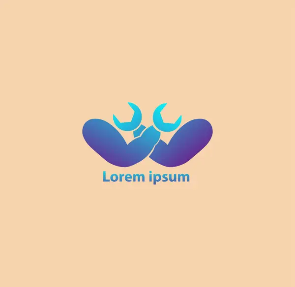 İngiliz anahtarı araçlarının vektör logosu 