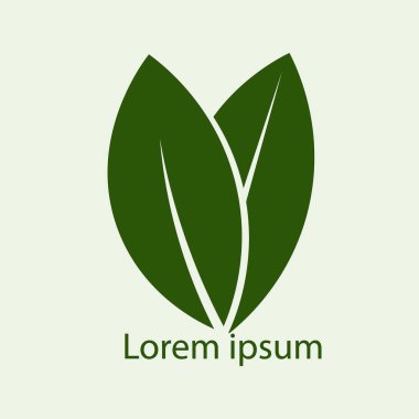 soyut doğa logo tasarım vektörü